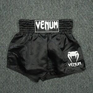 Venum Shorts Mens Medium Black MMA Jiu Jitsu Boxing BJJ Kickboxing‎